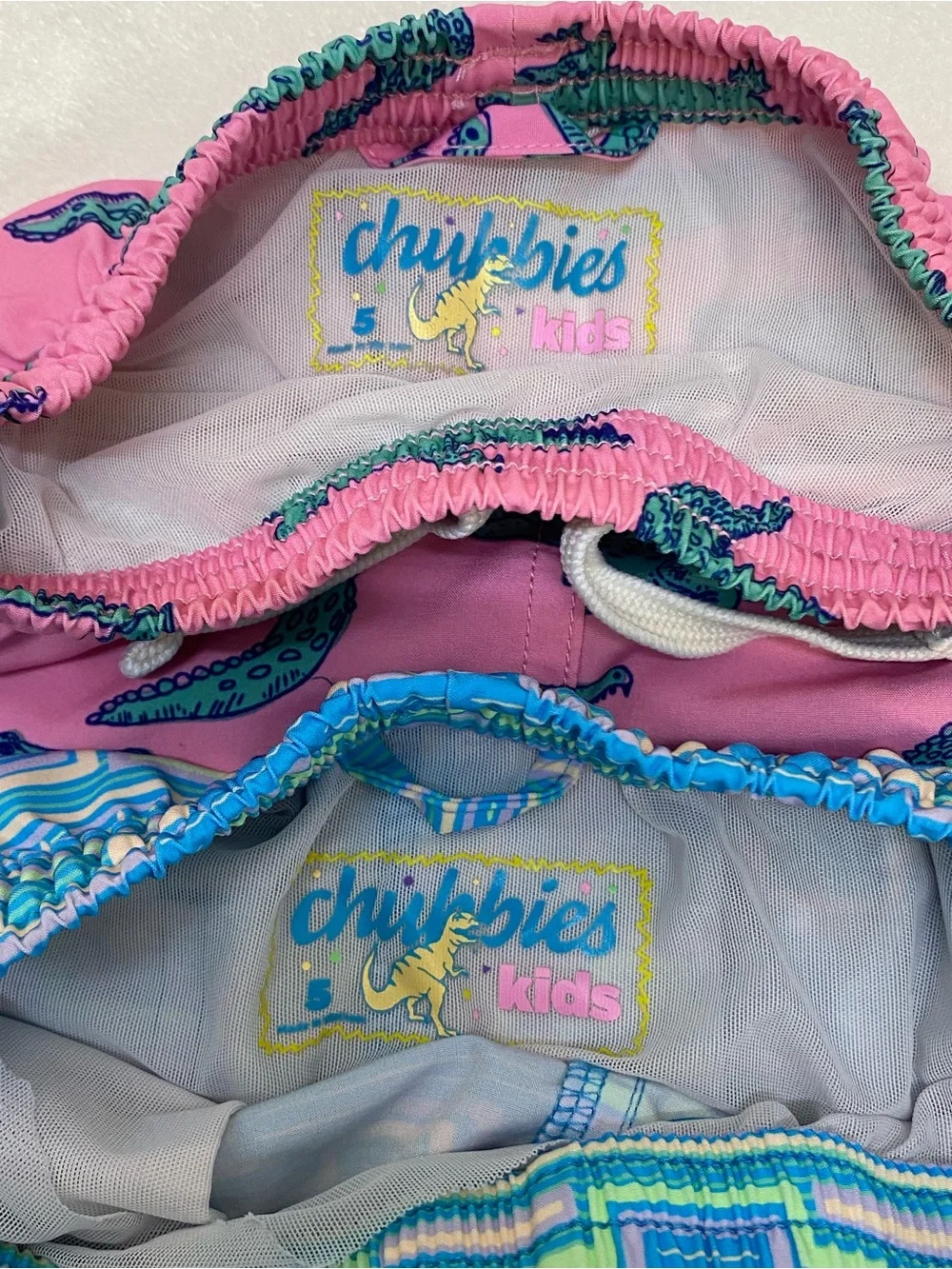 chubbies swim trunks/shorts toddler boys size 5T BUNDLE OF 4